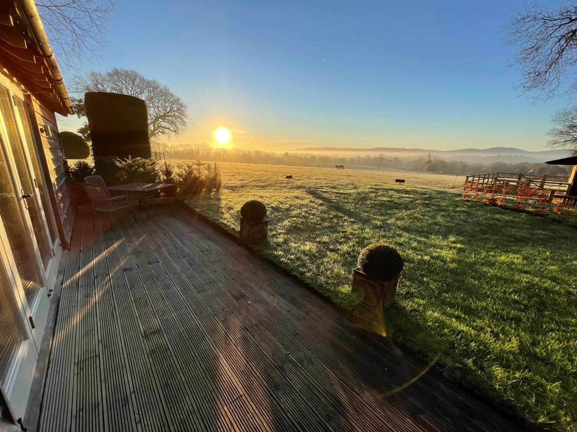 Stunning Cabin With Incredible Views Near Goodwood Rogate Exterior foto